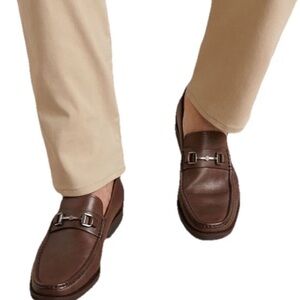 Peter Millar Men's Leather Bit Loafers Brown Size 13 EUC